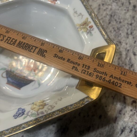 Antique Theodore Haviland Coromandel Limoges Octagon Covered Lid Vegetable Bowl - Picture 8 of 16